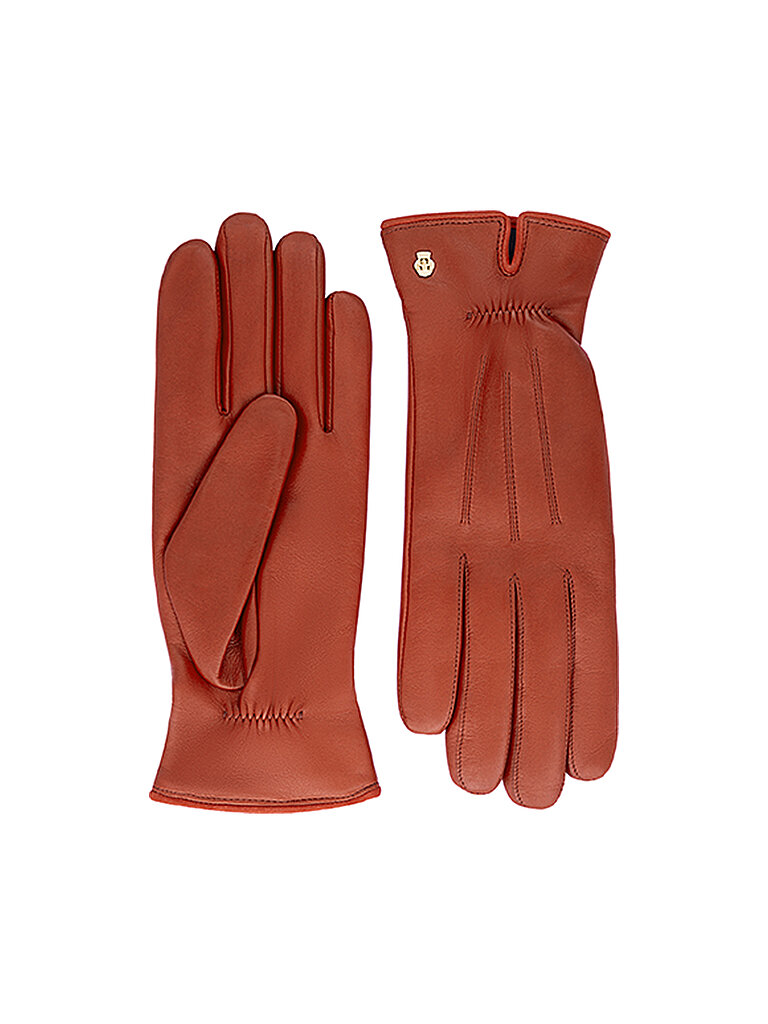ROECKL Guantes de cuero rojo | Mujer | Talla: 7 | 13011-2200