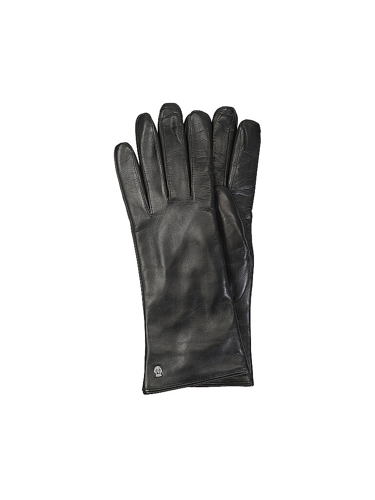 Roeckl Guantes de cuero negro 8,5