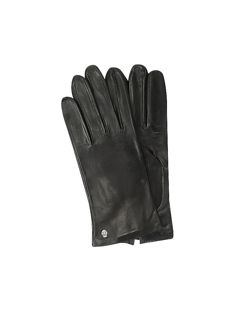 Roeckl Guantes de cuero negro