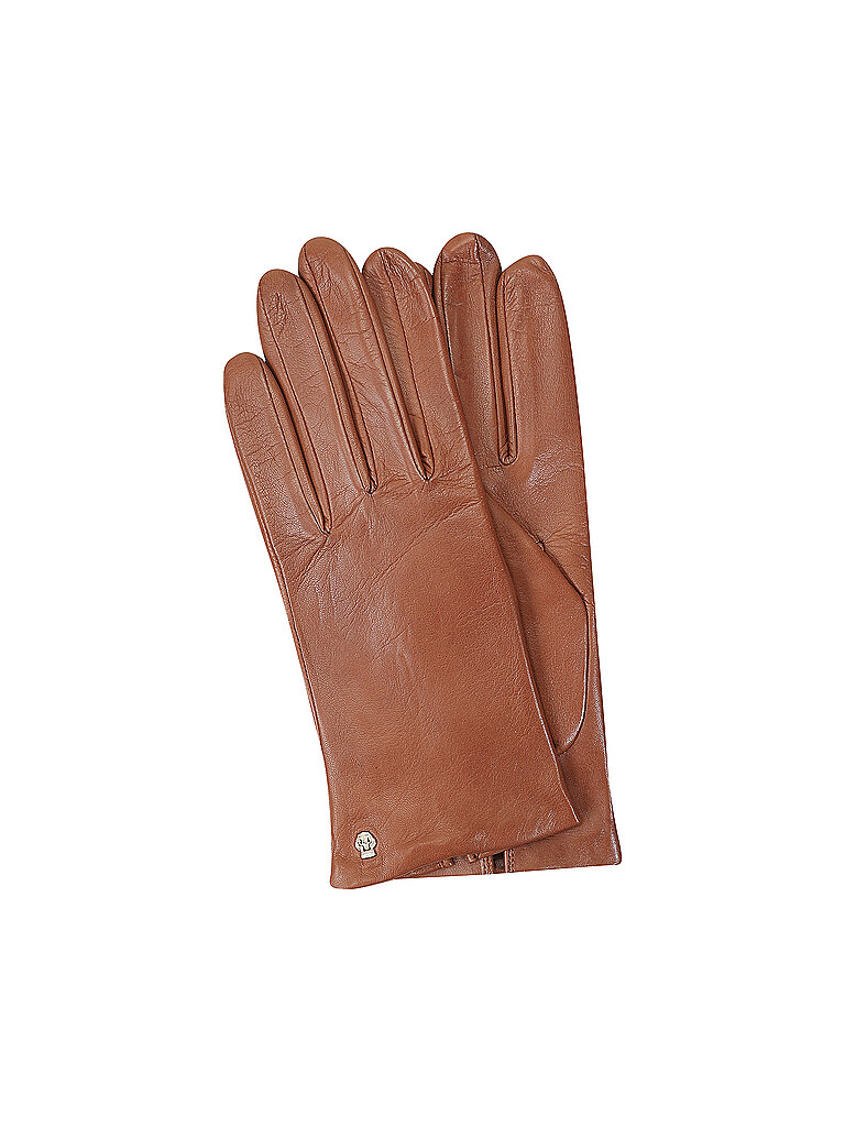 Guantes de cuero marrón 6,5