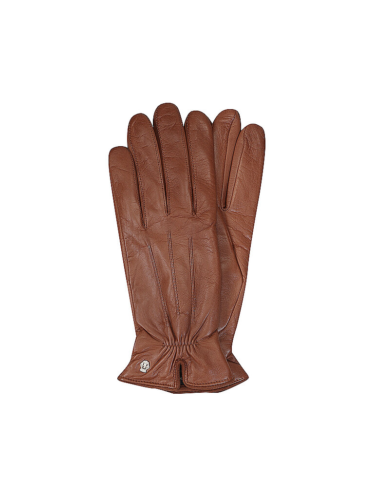 Guantes de cuero marrón 8,5
