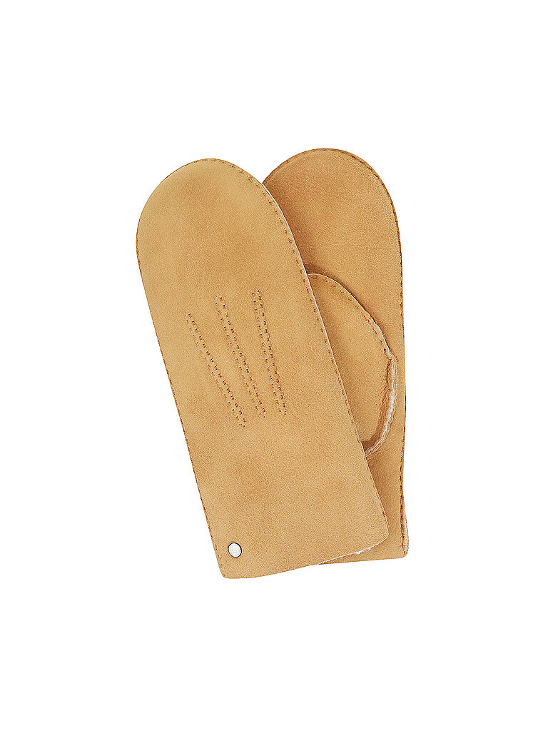 Roeckl Guantes de cuero - Manoplas camel