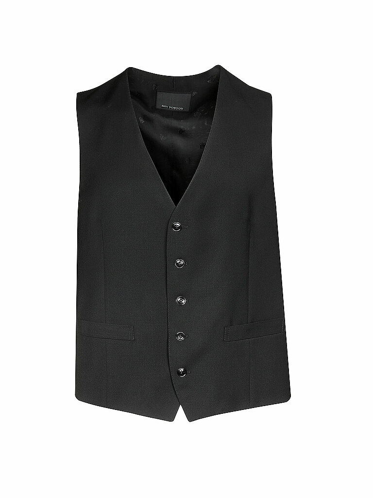 Robson Chaleco de traje negro 52