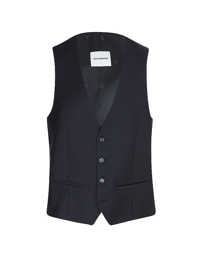 Chaleco de traje Slim Fit azul oscuro 110