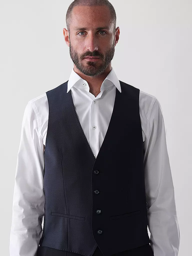 ROY ROBSON | Chaleco de traje Slim Fit | Azul oscuro