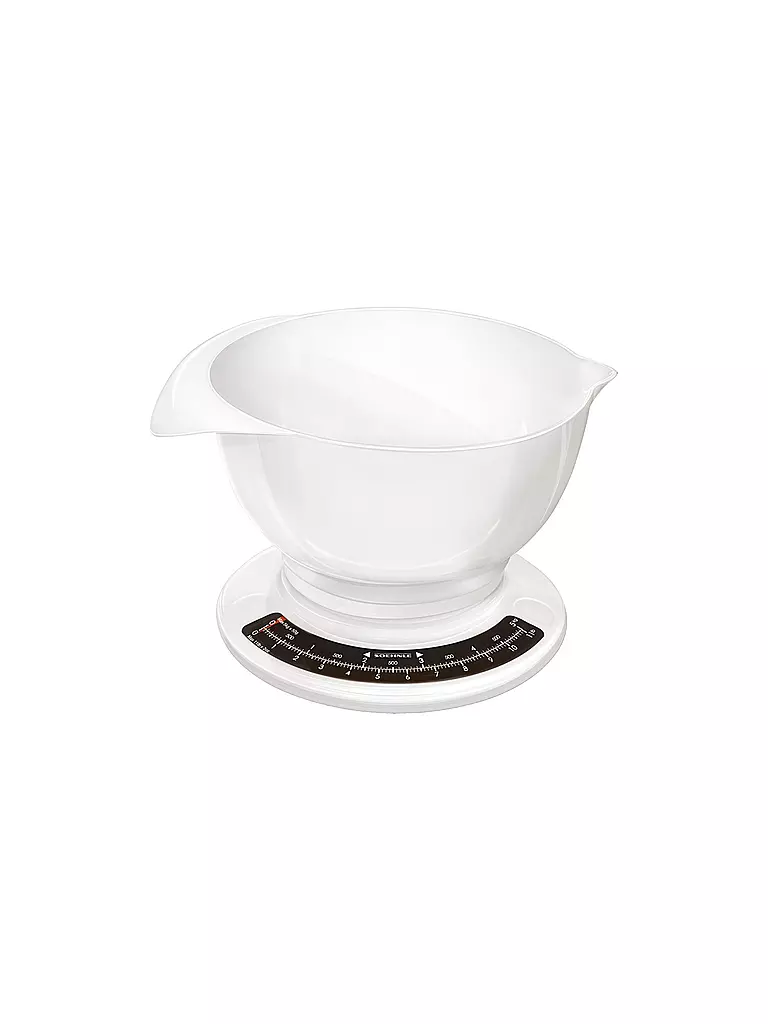 SÖHNLE | Báscula de cocina analógica con bol Culina pro | Blanco