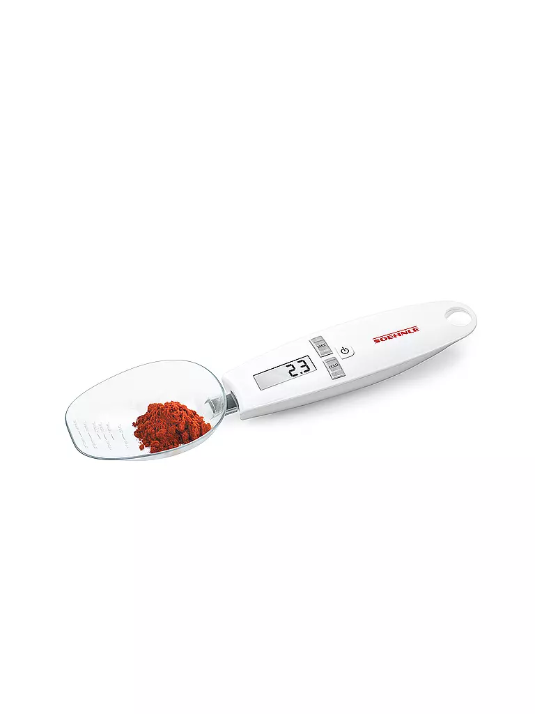 SÖHNLE | Báscula de cocina digital - Báscula cuchara COOKING STAR 500g Blanco | Blanco