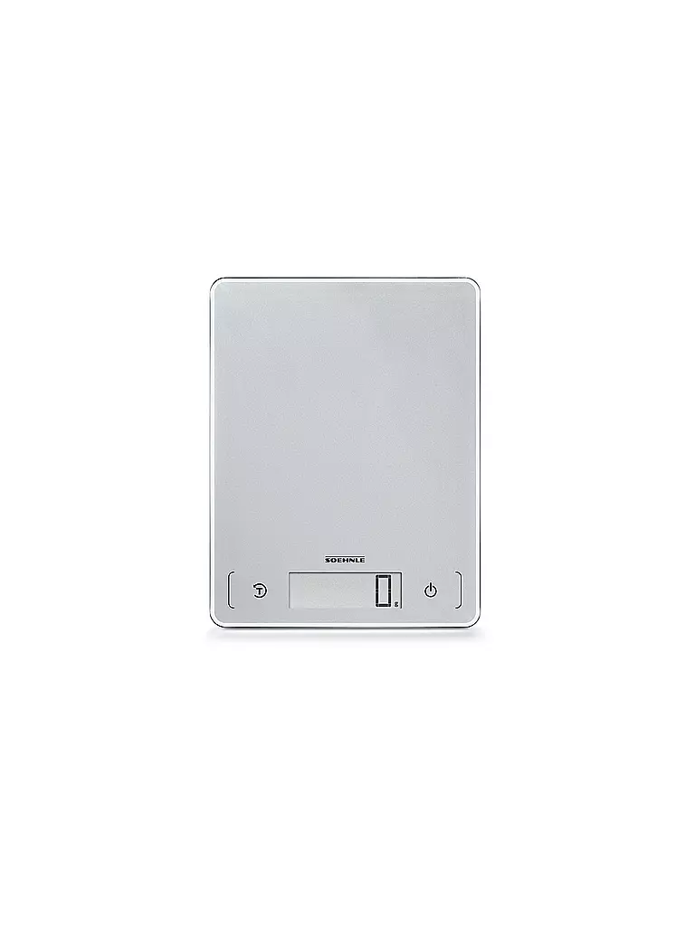 SÖHNLE | Báscula de cocina digital Page Comfort 300 Slim 10kg | Plata