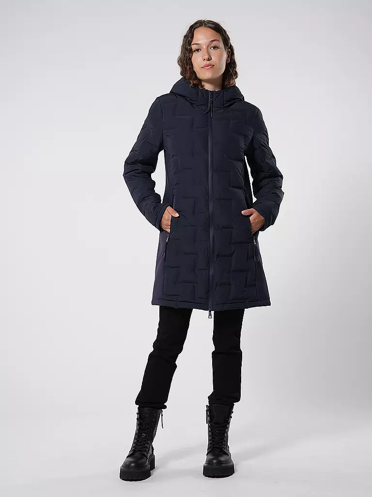 S.OLIVER | Abrigo acolchado | Azul oscuro