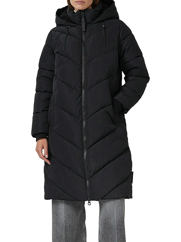 S.OLIVER | Abrigo acolchado | Negro