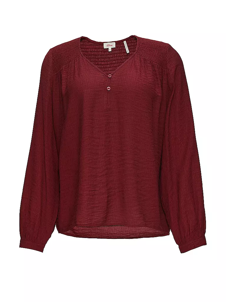S.OLIVER | Bluse | Rojo oscuro