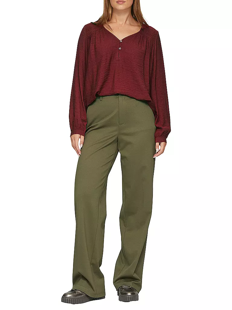 S.OLIVER | Bluse | Rojo oscuro