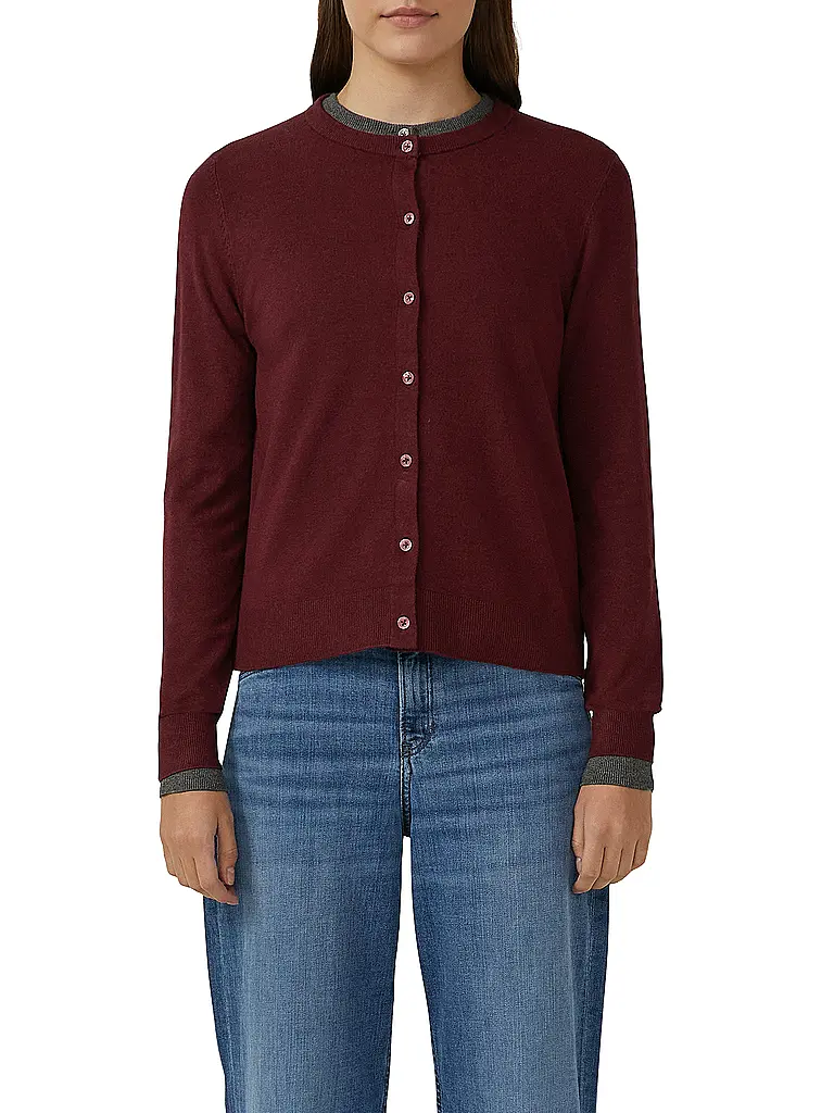 S.OLIVER | Cárdigan | Rojo oscuro