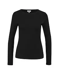 S.OLIVER | Camiseta de manga larga | Negro