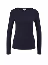 S.OLIVER | Camiseta de manga larga | Azul oscuro