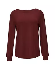 S.OLIVER | Camiseta de manga larga | Rojo oscuro