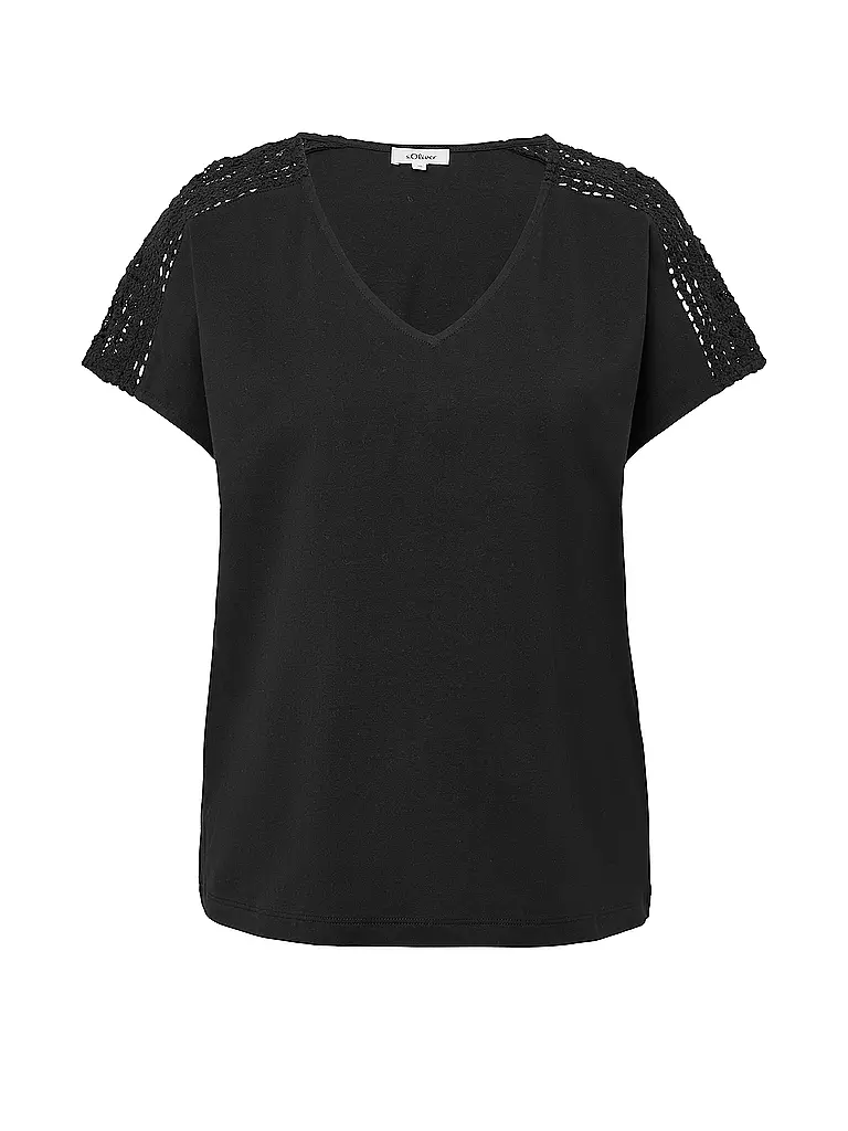 S.OLIVER | Camiseta | Negro