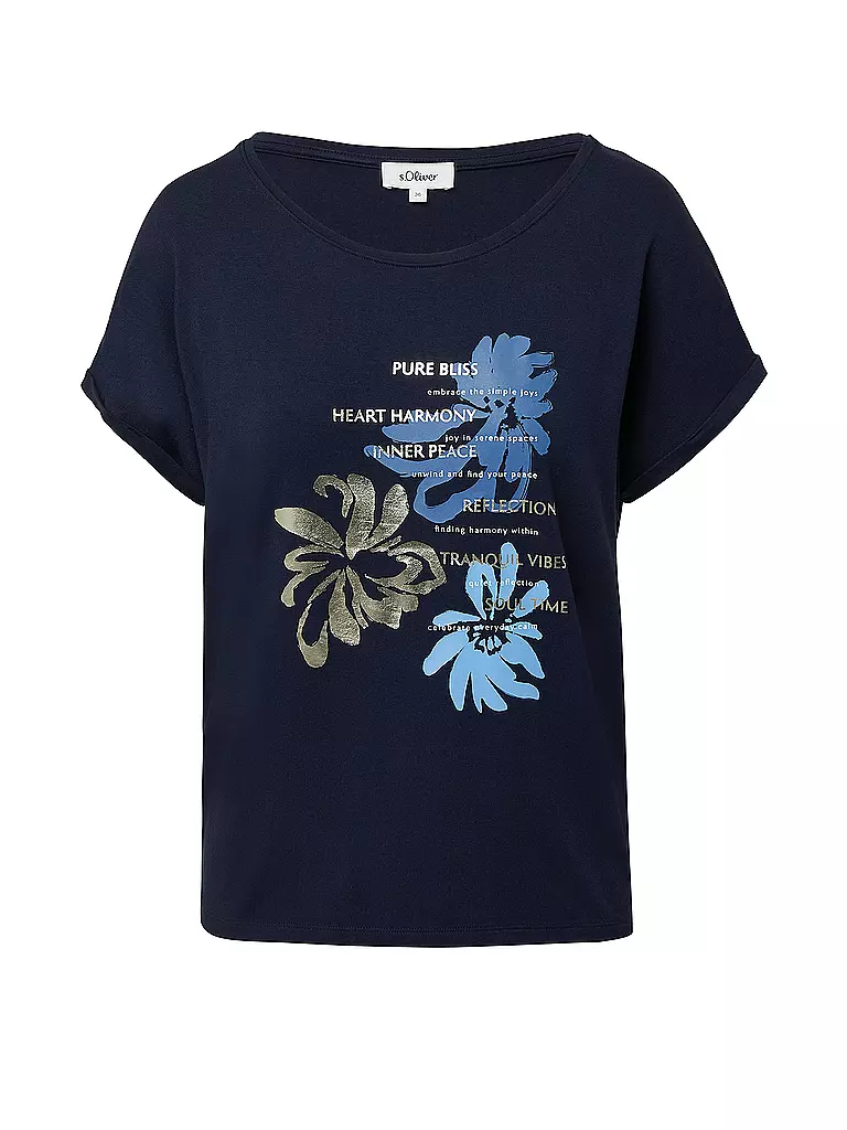 S.OLIVER | Camiseta | Azul oscuro
