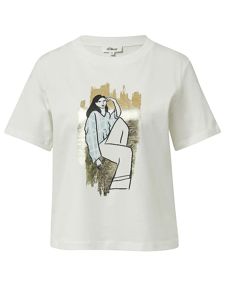 S.OLIVER | Camiseta | weiss