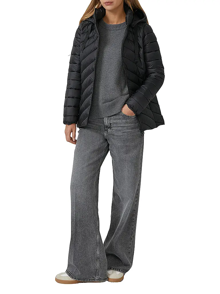 S.OLIVER | Chaqueta acolchada ligera | Negro