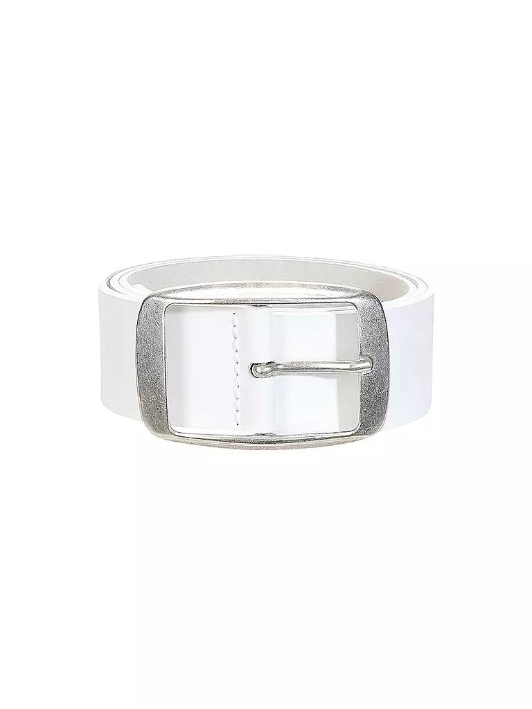 S.OLIVER | Cinturón de cuero | Blanco