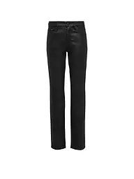 S.OLIVER | Hose in Lederoptik Slim Fit | Negro