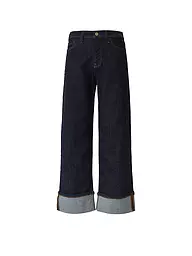 S.OLIVER | Jeans 7/8 de pierna ancha | Azul oscuro