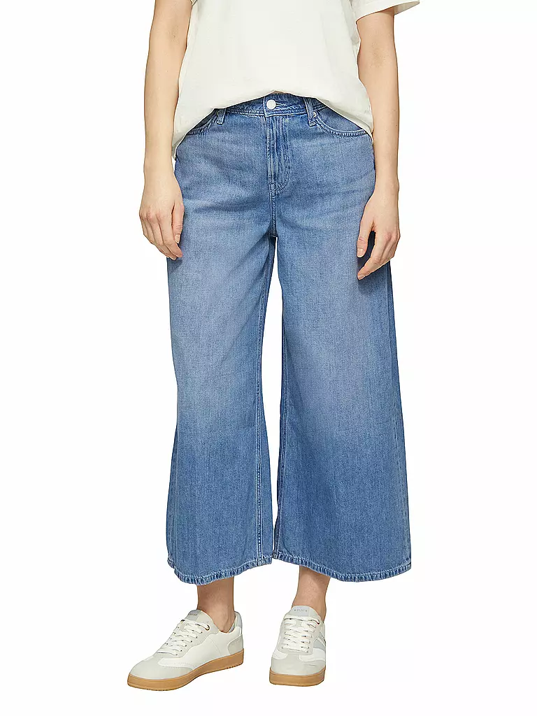 S.OLIVER | Jeans de pierna ancha 7/8 | Azul