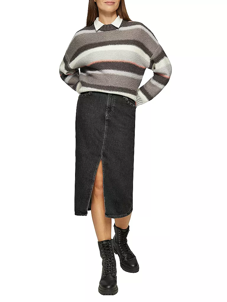 S.OLIVER | Jeansrock  | Negro