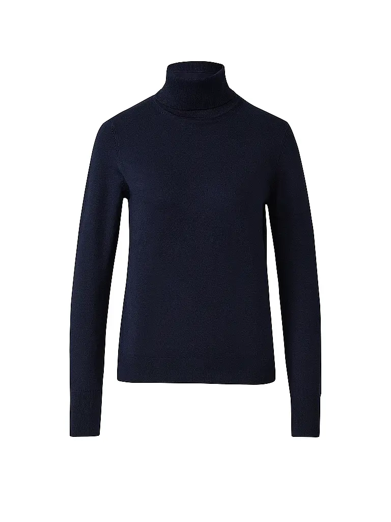 S.OLIVER | Jersey de cuello alto | Azul oscuro