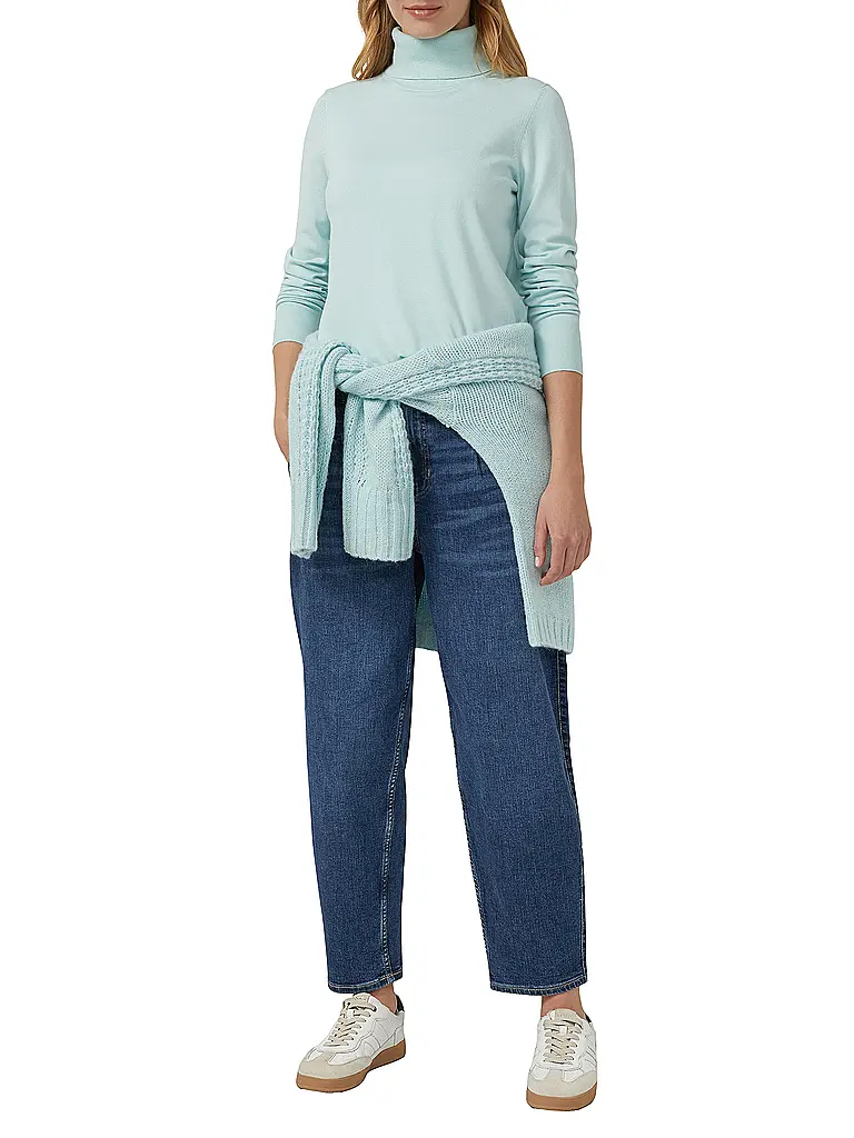 S.OLIVER | Jersey de cuello alto | hellblau