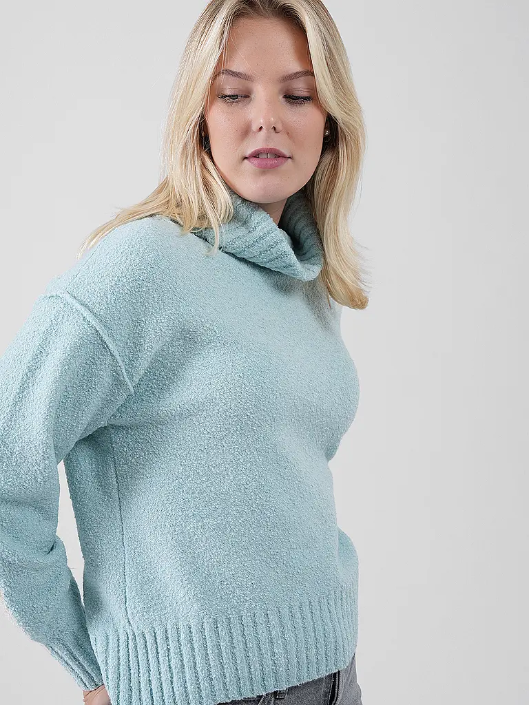S.OLIVER | Jersey de cuello alto | Azul claro