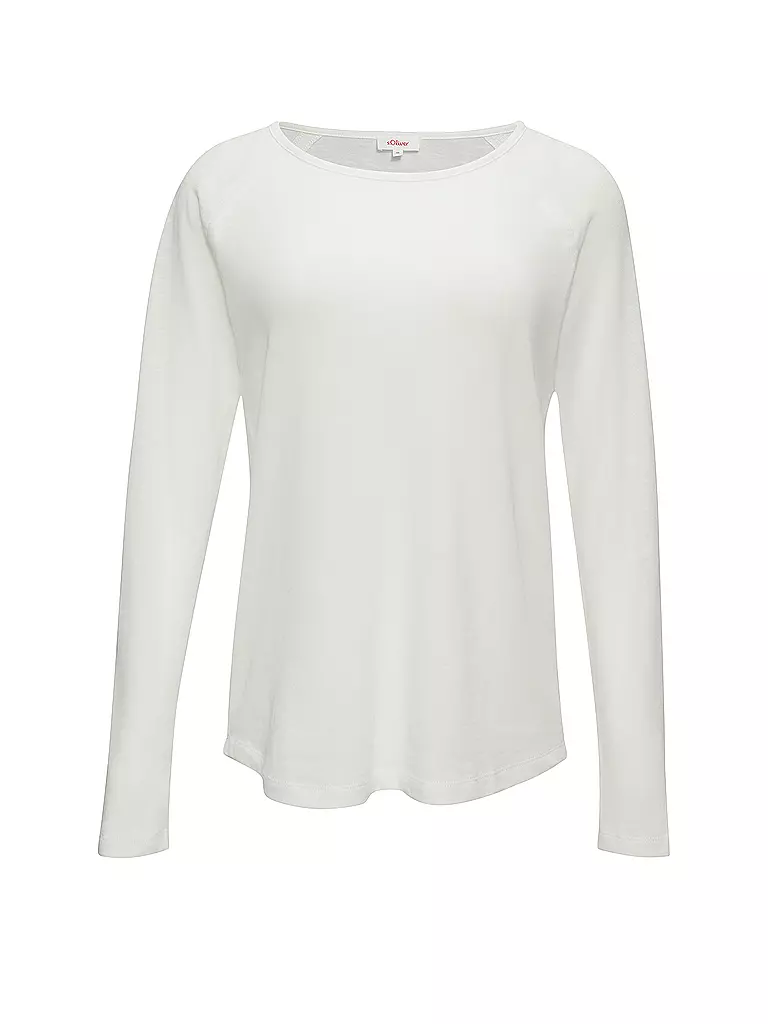 S.OLIVER | Langarmshirt | Blanco