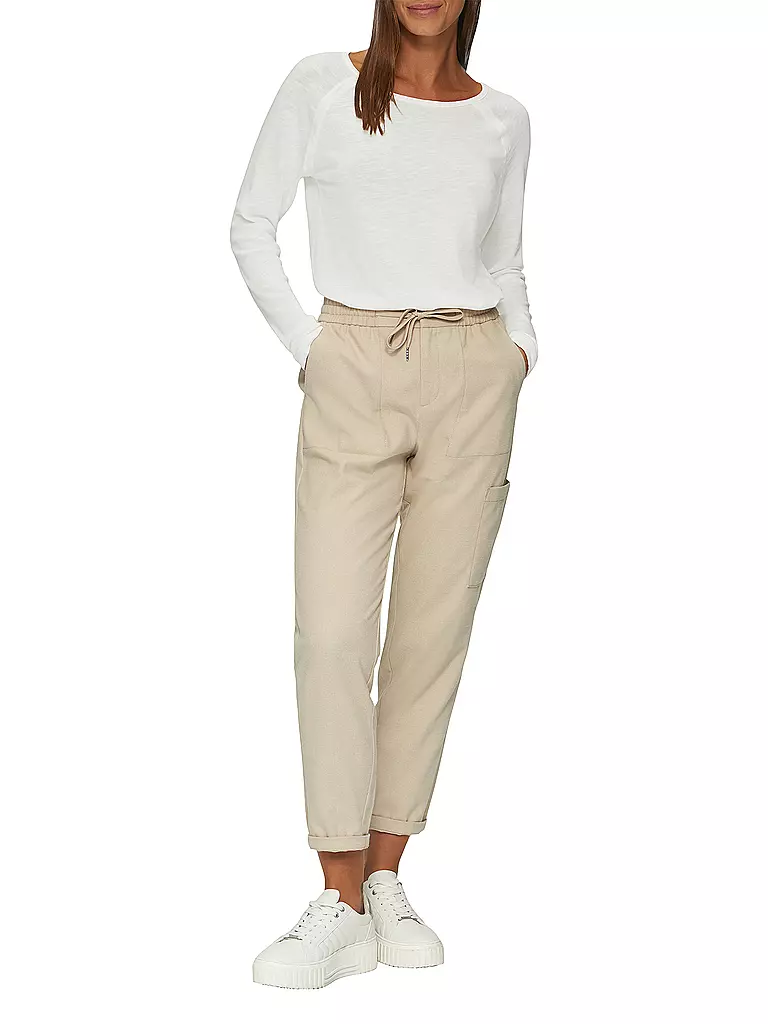 S.OLIVER | Langarmshirt | Blanco