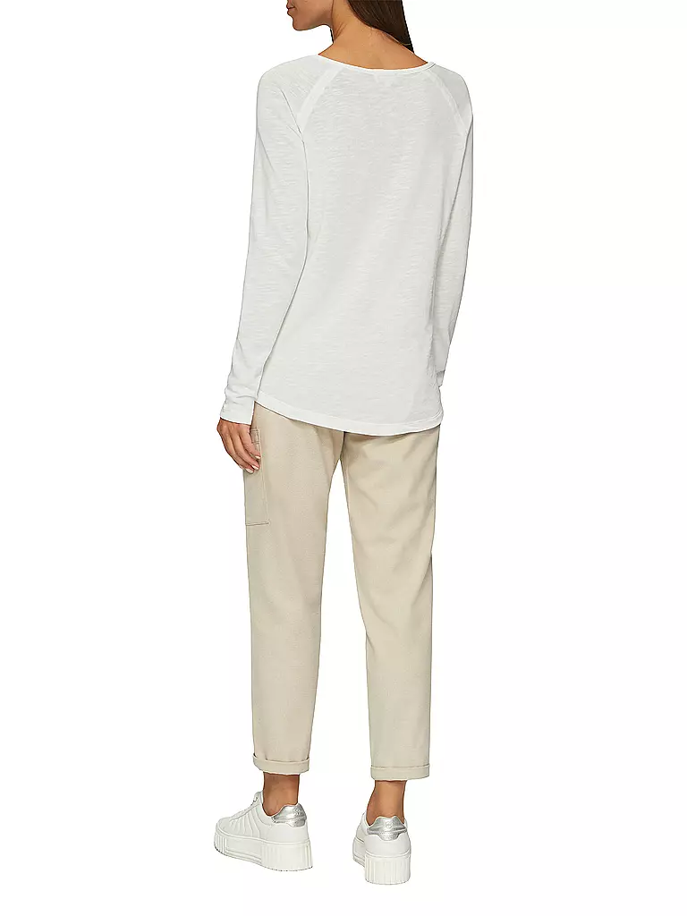 S.OLIVER | Langarmshirt | Blanco