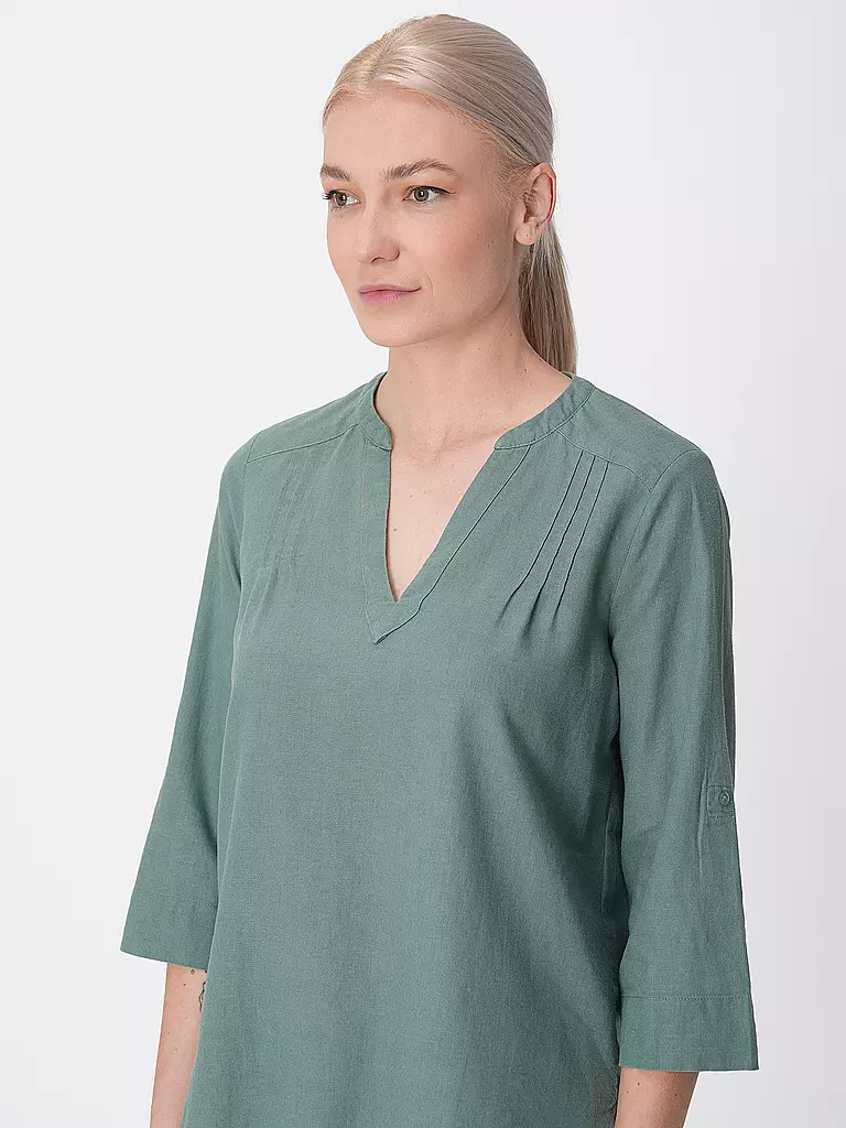 S.OLIVER | Leinenbluse | Petróleo