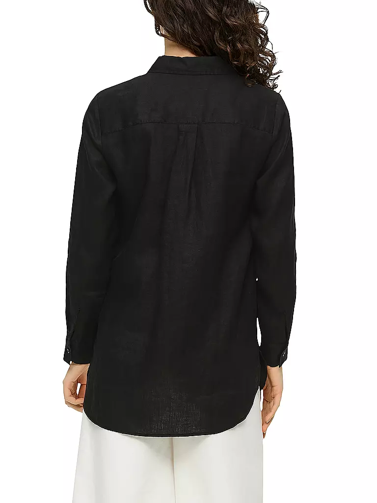 S.OLIVER | Leinenbluse | Negro
