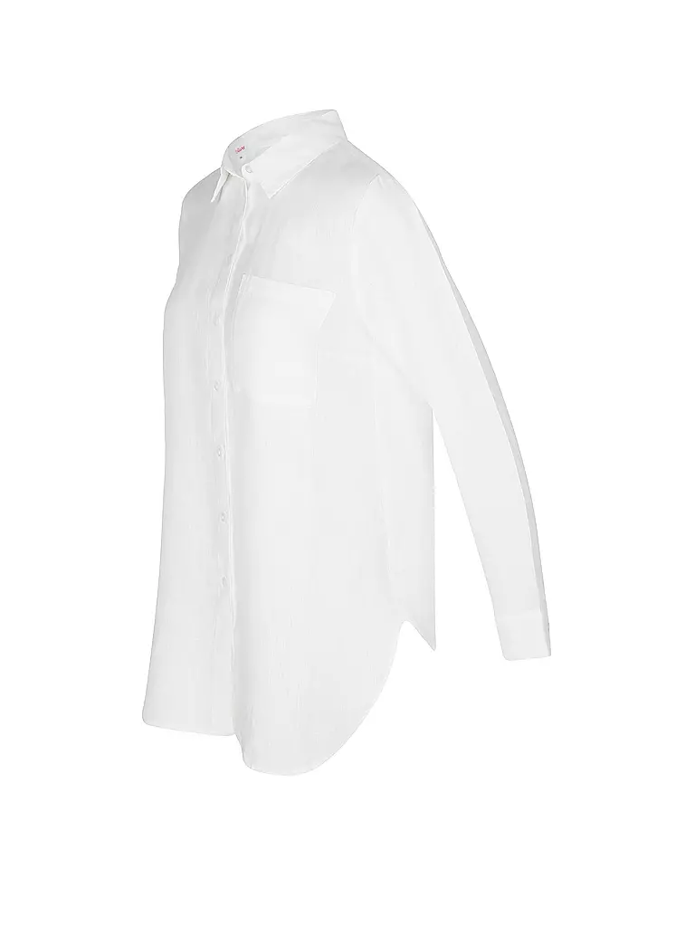 S.OLIVER | Leinenbluse | Blanco