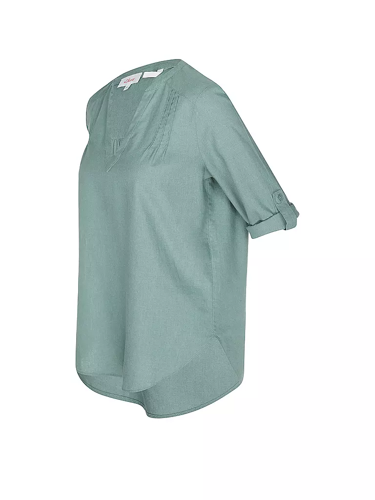 S.OLIVER | Leinenbluse | Petróleo