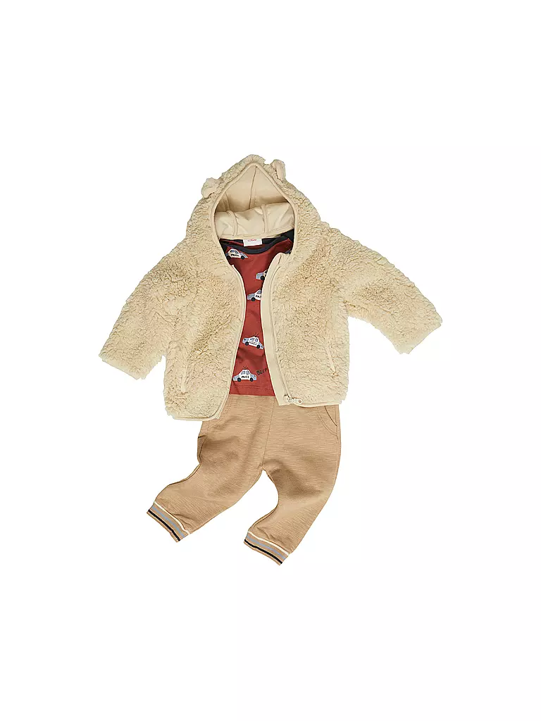 S.OLIVER | Mädchen Jacke in Felloptik | Beige