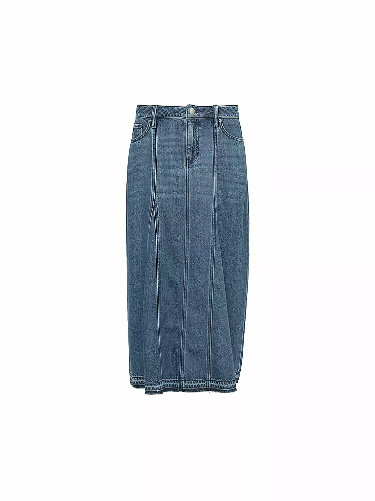 S.OLIVER | Midi falda | Azul oscuro