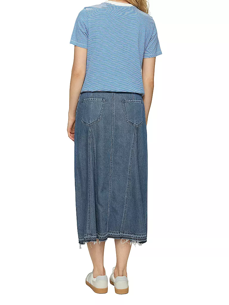 S.OLIVER | Midi falda | Azul oscuro