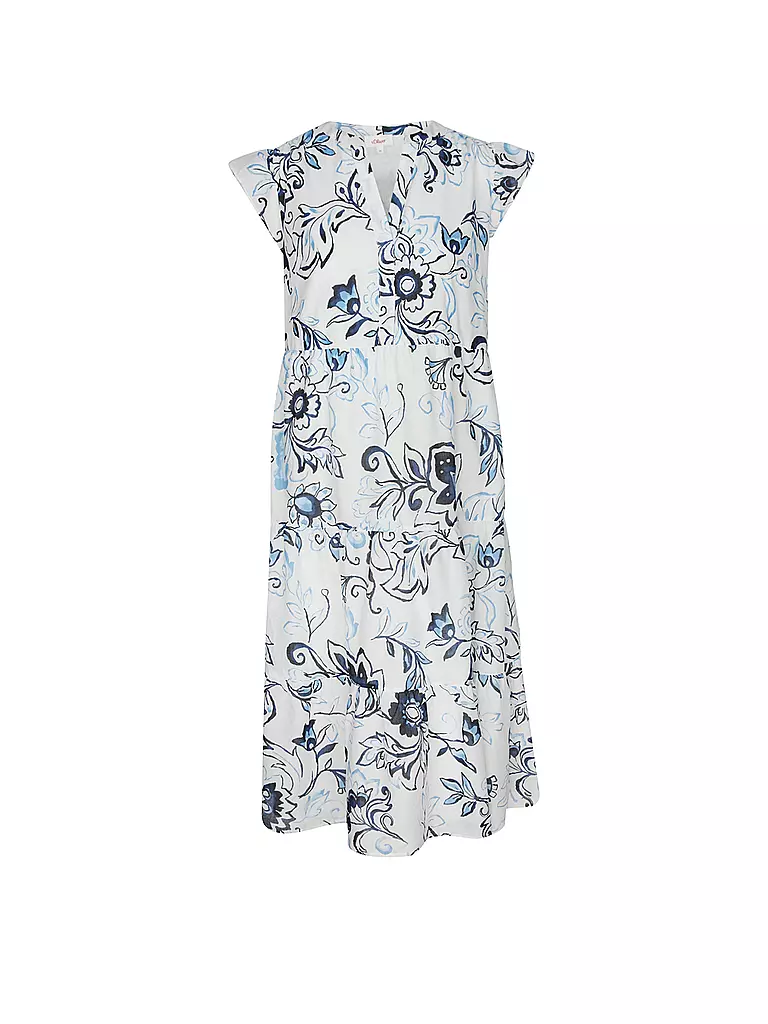 S.OLIVER | Midikleid | Blanco