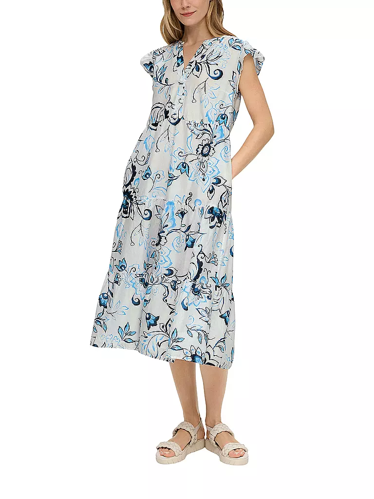 S.OLIVER | Midikleid | Blanco