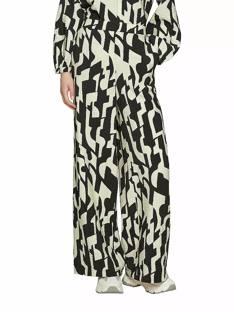S.OLIVER | Pantalón de pierna ancha | Negro