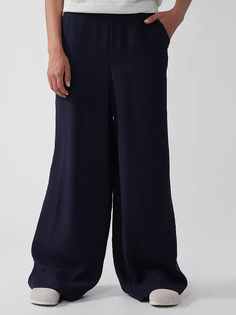 S.OLIVER | Pantalón de pierna ancha | Azul oscuro
