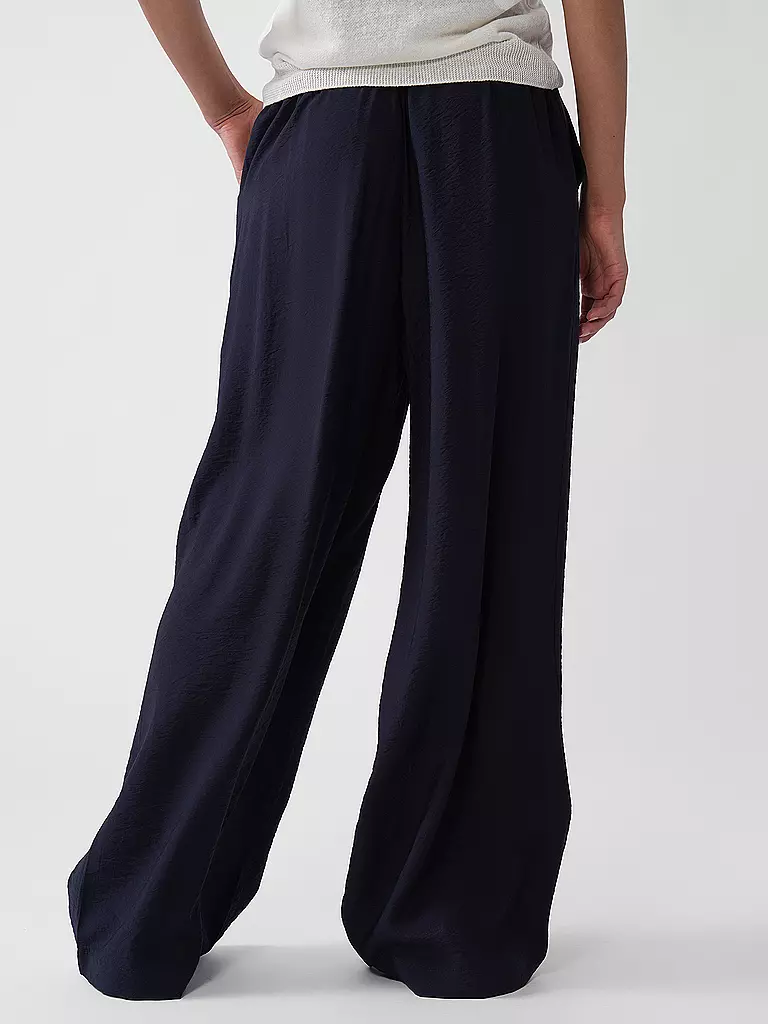 S.OLIVER | Pantalón de pierna ancha | Azul oscuro