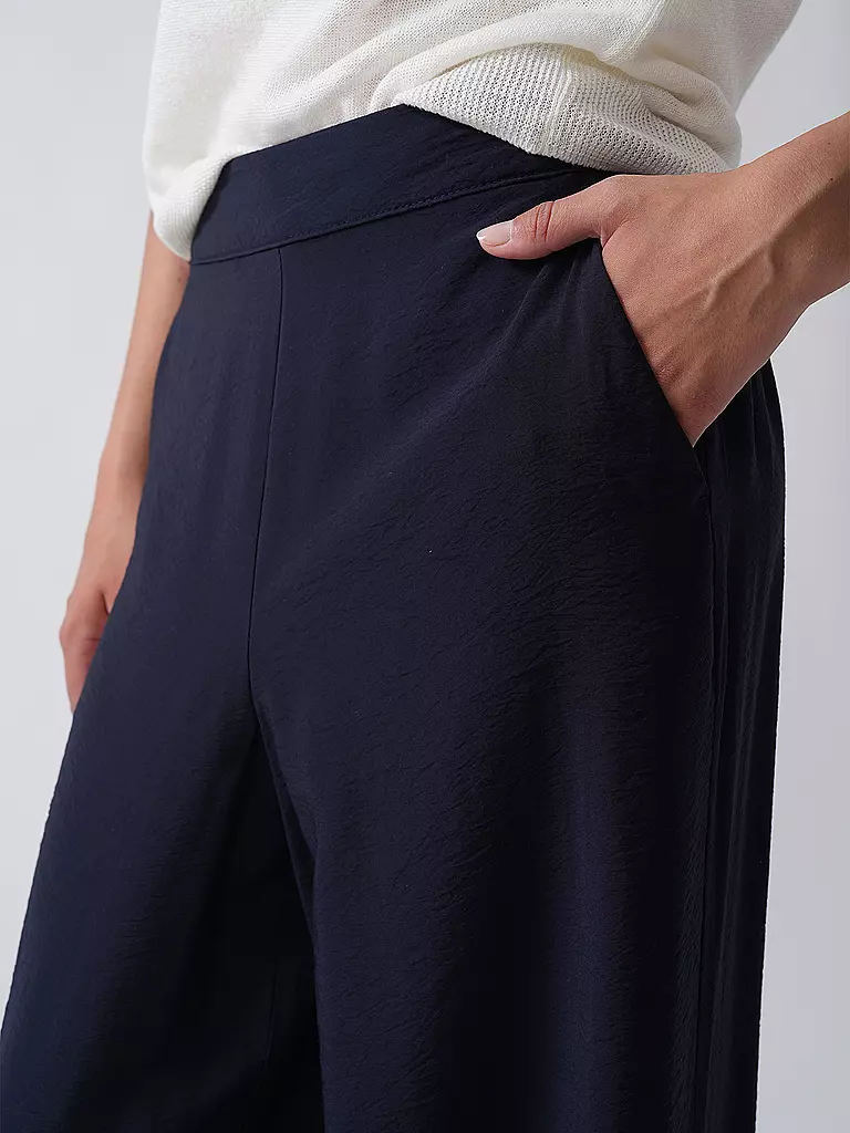 S.OLIVER | Pantalón de pierna ancha | Azul oscuro