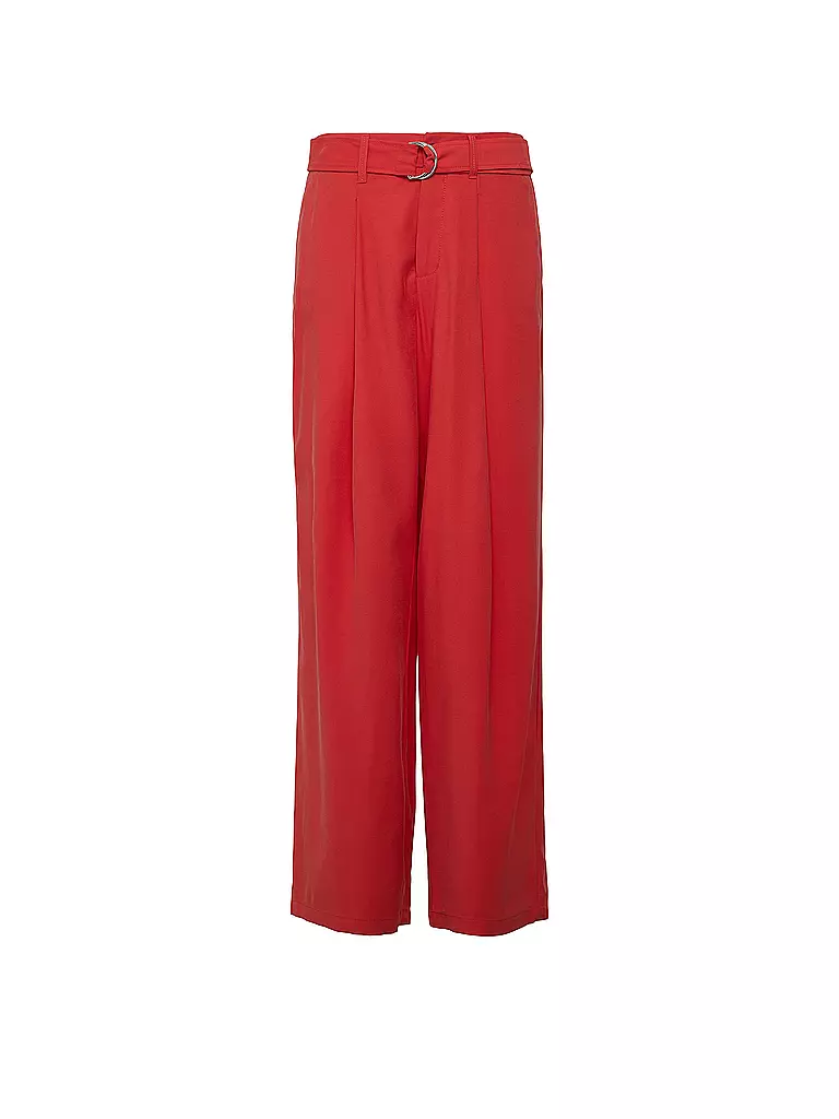 S.OLIVER | Pantalones de pierna ancha | Rojo