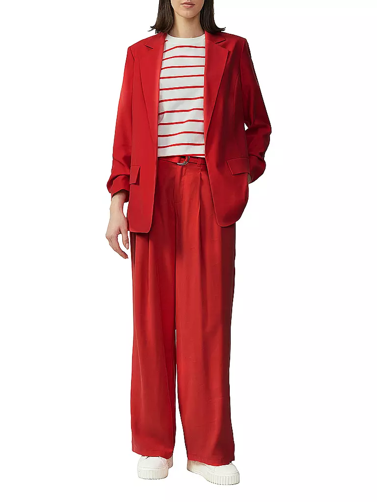 S.OLIVER | Pantalones de pierna ancha | Rojo